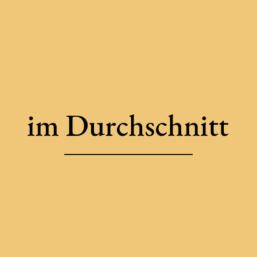 【ドイツ語学習】im Durchschnitt の意味と使い方